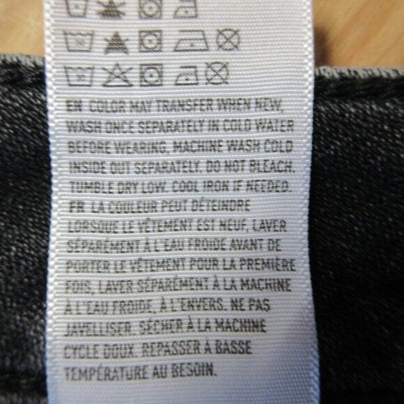 AMERICAN EAGLE Hi-Rise Shortie Womens Size 0 Black Lace Ripped Denim Jean Shorts - Picture 8 of 14